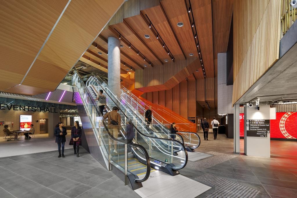 Conference venue interior