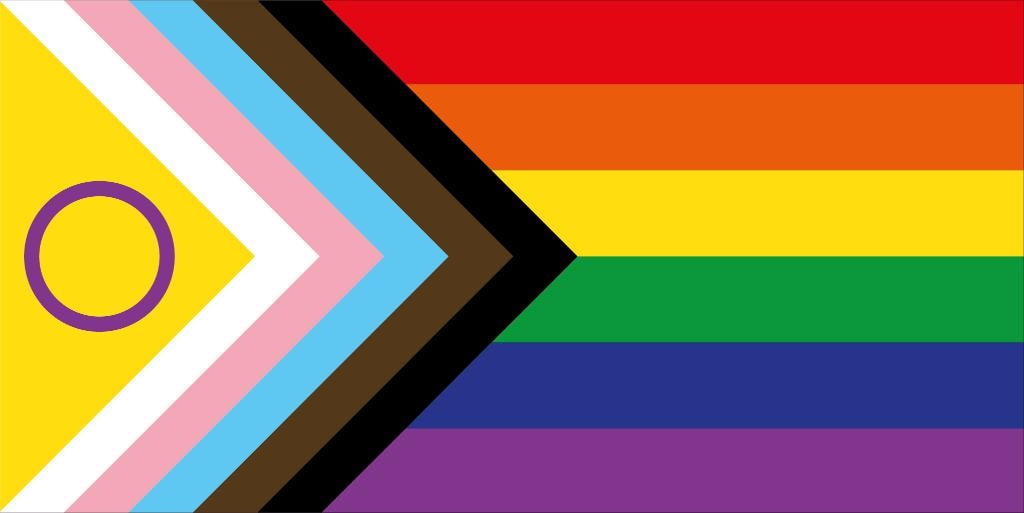Intersectional pride flag
